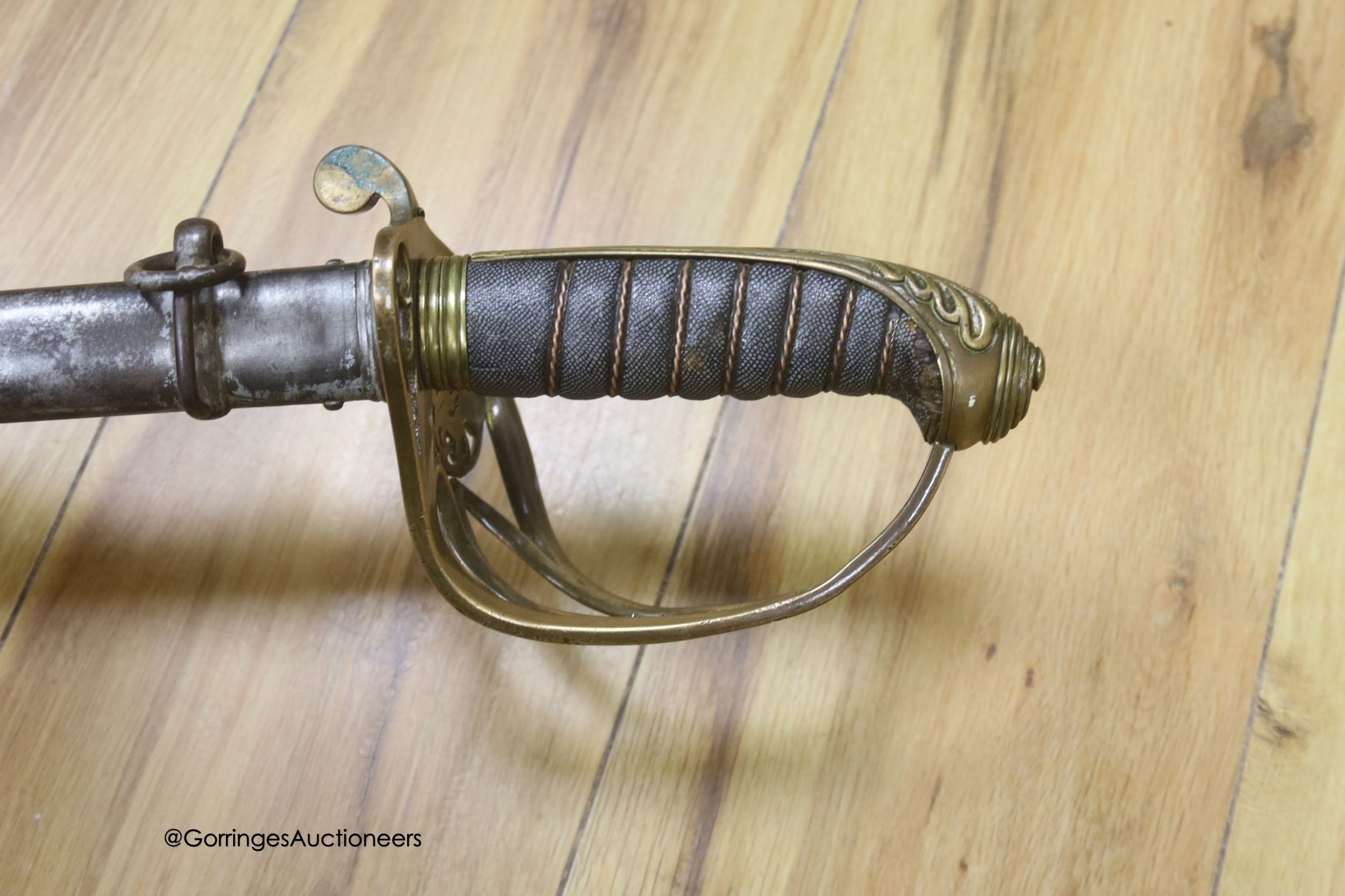 A Victorian officers sword, by Pulford & Co.